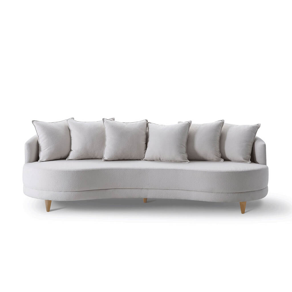 Sofa Classico Com Pes Amadeirados sem fundo Branco Lilies Moveis